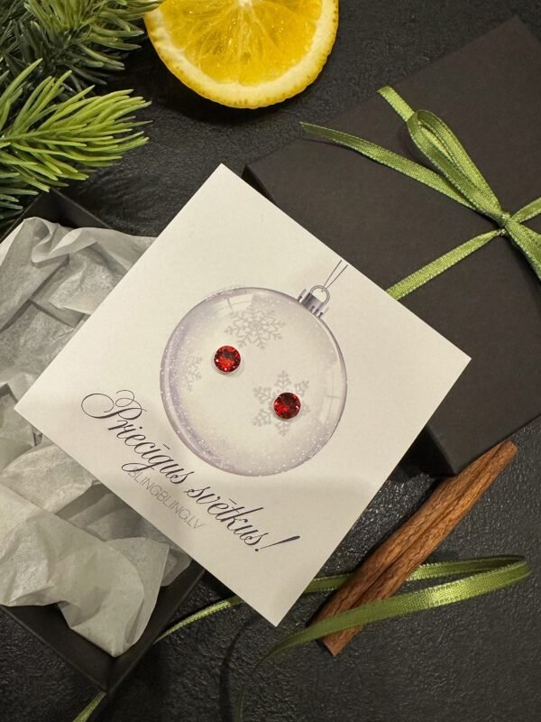 #2 Sudraba auskari  - Scarlet